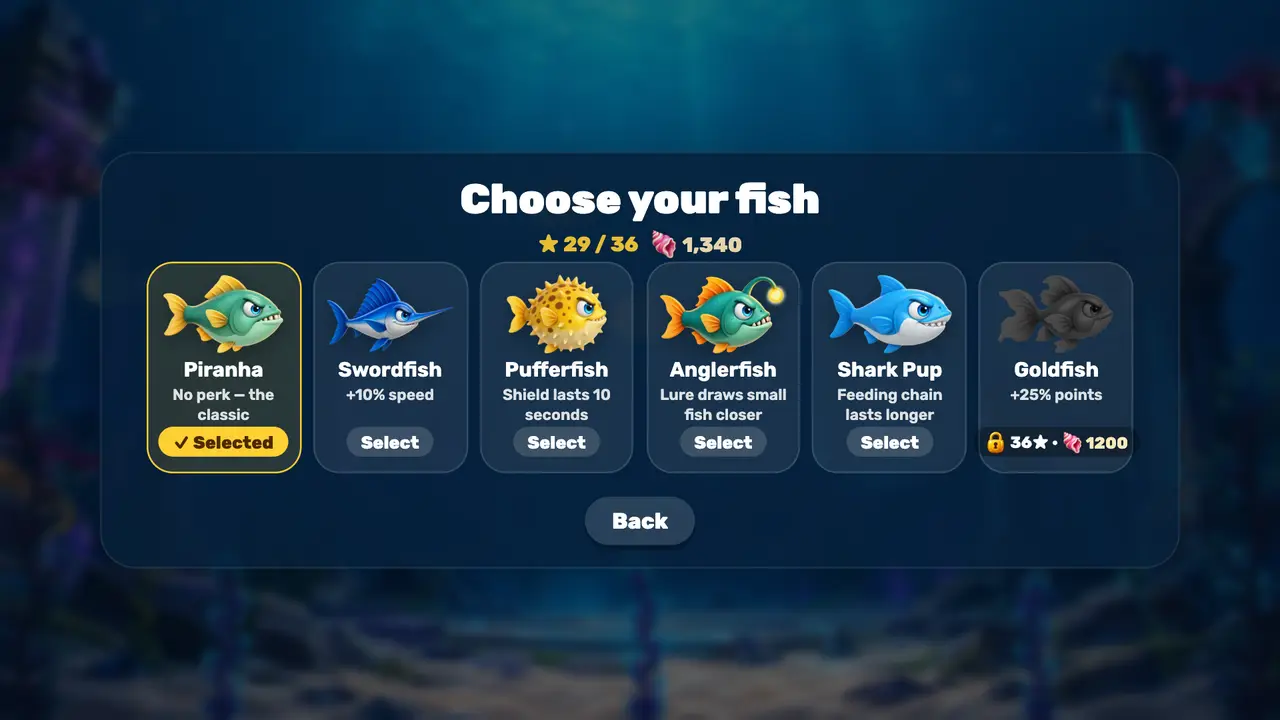 Choosing a fish: piranha, swordfish, pufferfish and more